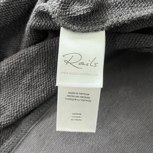 Rails Alice Eyelet Sweatshirt Soft Girl Coquette Cozy Pullover Women M Crew Neck - Picture 13 of 14